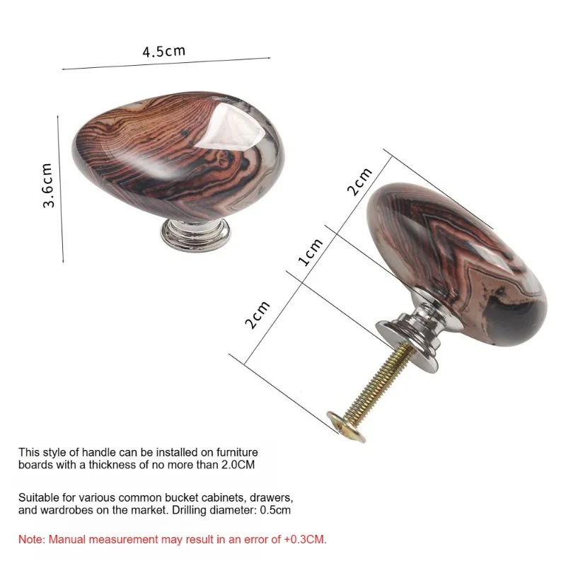 Noble Natural Agate Stone Wardrobe Handle Aluminum Alloy Handle/Hook High-quality Light Luxury Cabinet Door Handle