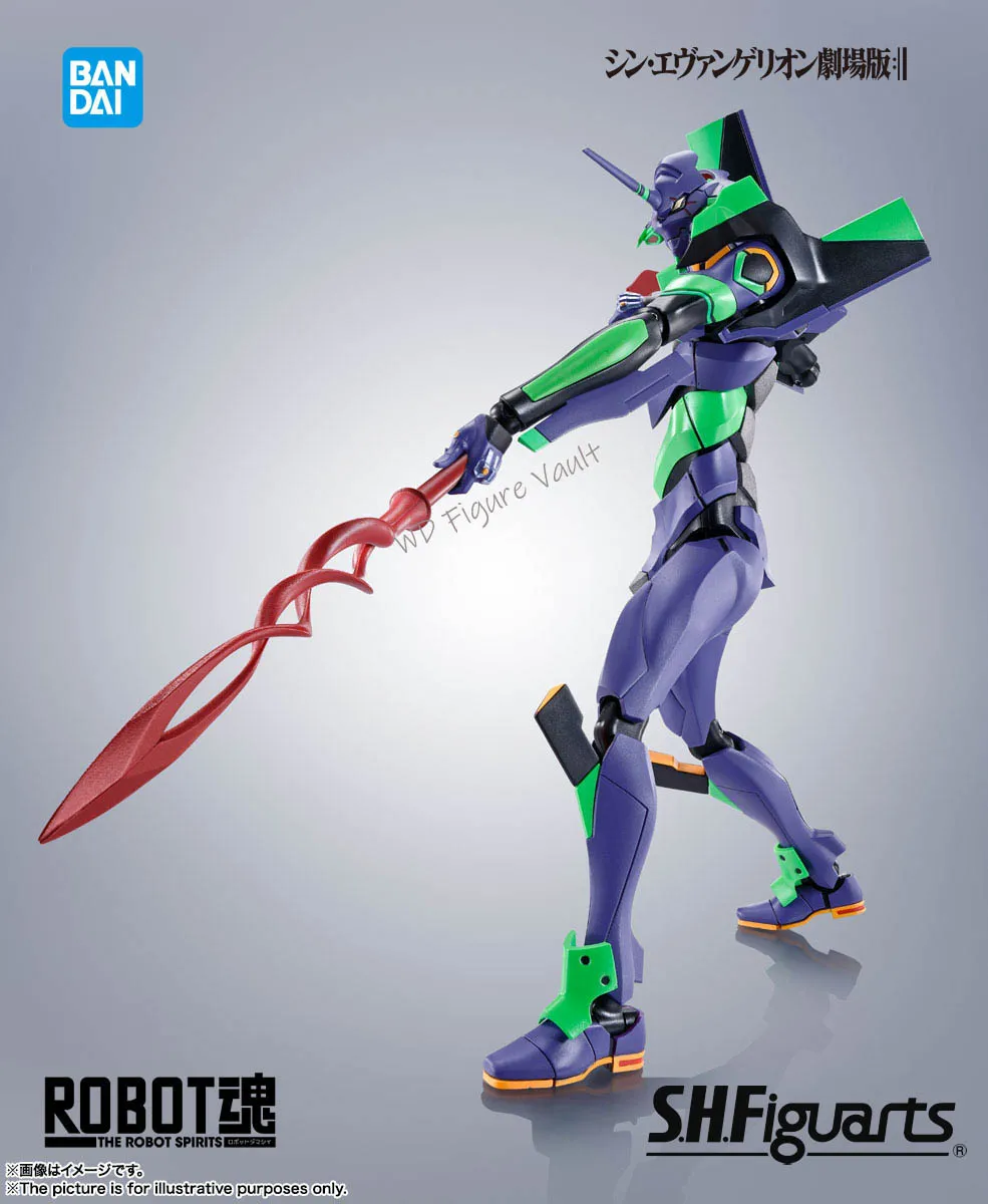 

Bandai ROBOT SPIRITS SIDE EVA Evangelion Unit 1 + Cassius' Spear (Renewal Color Edition) Shin Evangelion Theatrical Version: