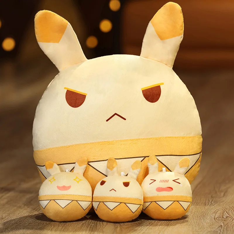 Genshin Impact Fantasy Figurines Bomb Rabbit Ball Mini Pillow Bouncing Rabbit Plush Rabbit Pendant Kawaii Exquisite Present