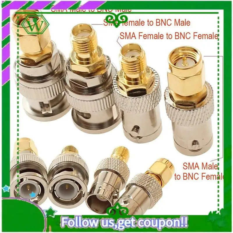 ABIK-SMA To N BNC TNC F Type Connectors Male Female Kits 20 In 1 N To SMA BNC To SMA TNC To SMA RF Adapter