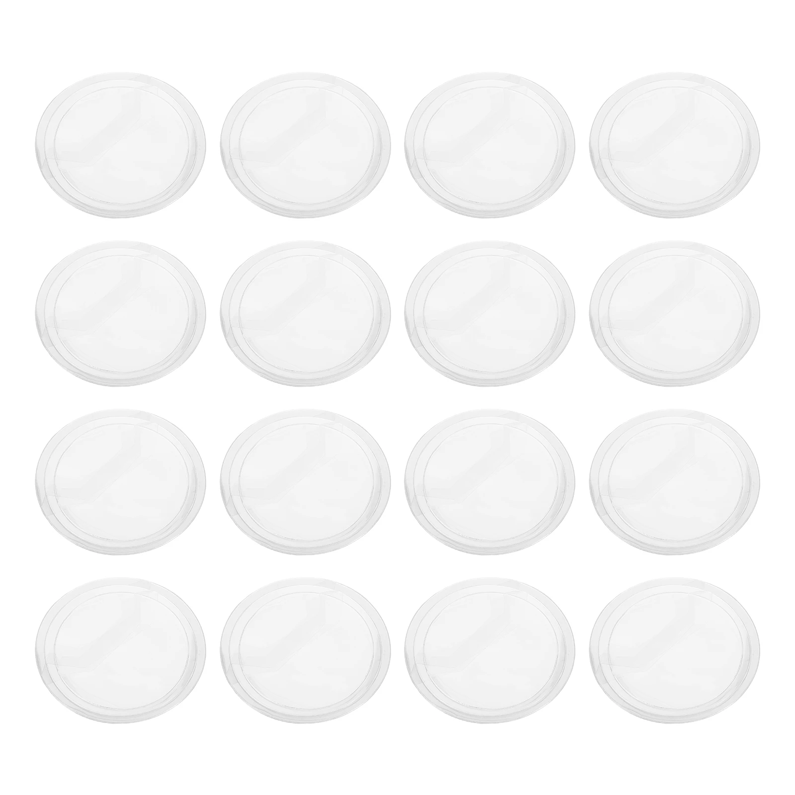 60개 두꺼운 투명 보호대 충격 방지 방수 플라스틱 배지 커버 63mm 72mm 80mm 버튼 핀 배지용 원형 배지