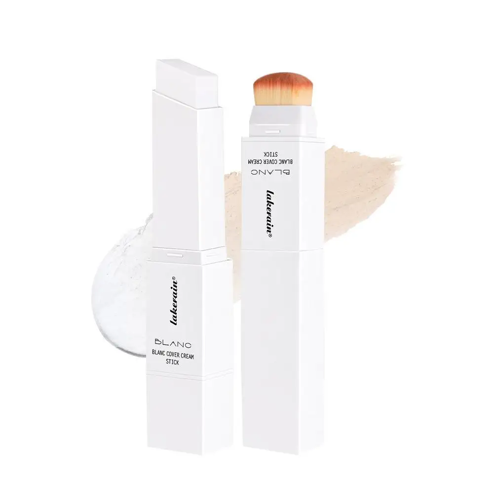 Color Changing White Foundation Concealer Stick Blanca Korean Makeup Base Natural Foundation High Coverage Face Color Corrector