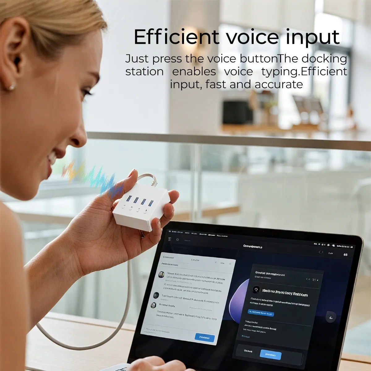 Extension intelligente AI, station d'accueil multi-interface USB 3.0 pour ordinateur portable, multilingue