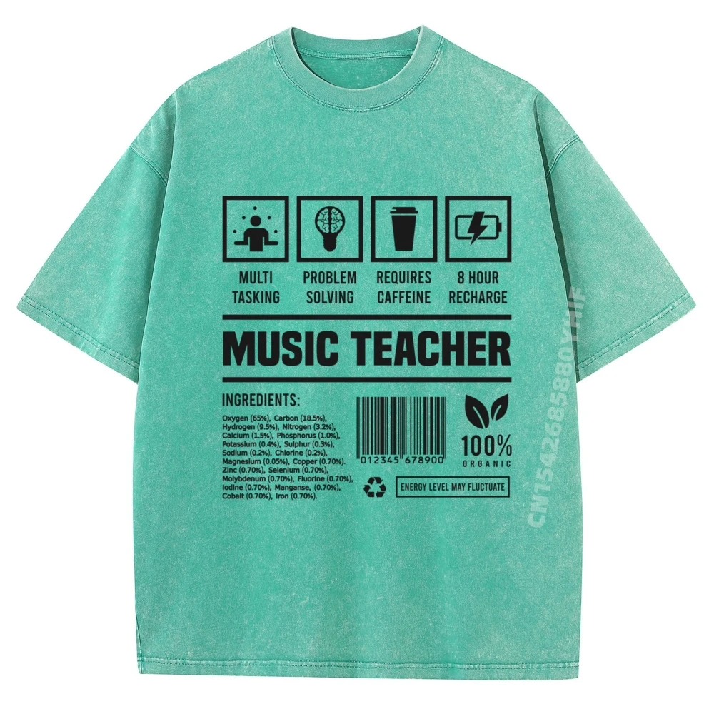 

Идея учителя музыки, забавная новая футболка с принтом, мужская дышащая стираная одежда, футболки с надписью и графикой