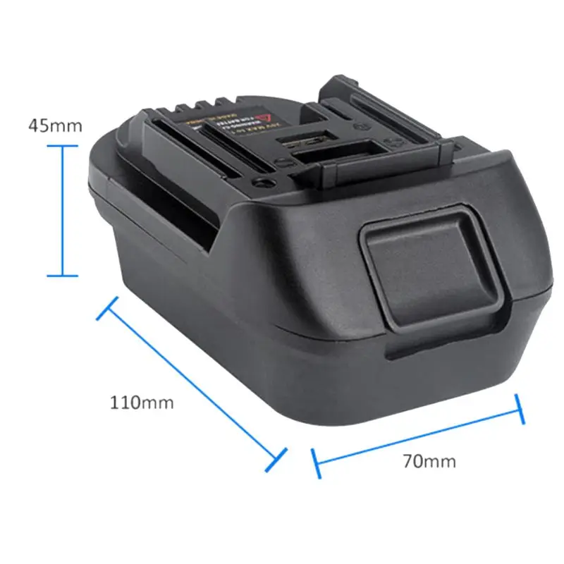 

Комплекты электроинструментов: Адаптер для аккумуляторов DM18M (Dewalt на Makita Bl1830 Bl1850), преобразование аккумуляторов 20В в 18В