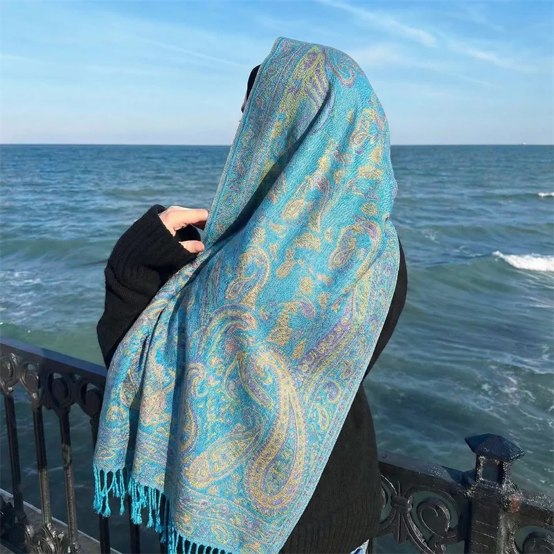 

New Design Printed Hijabs Premium Watercolor Women Headscarf Soft Scarf Shawl Suitable For Daily Abaya Accessories Women Veil