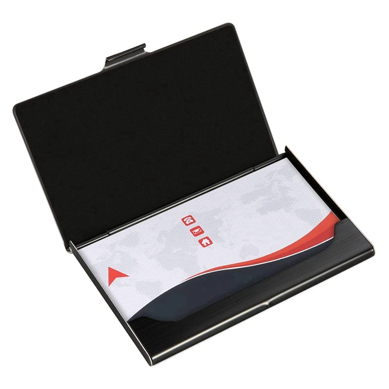 2X деловой телефон, тонкая деловая карта, карманная фотография, кошелек, стиль с пряжкой, черный цвет