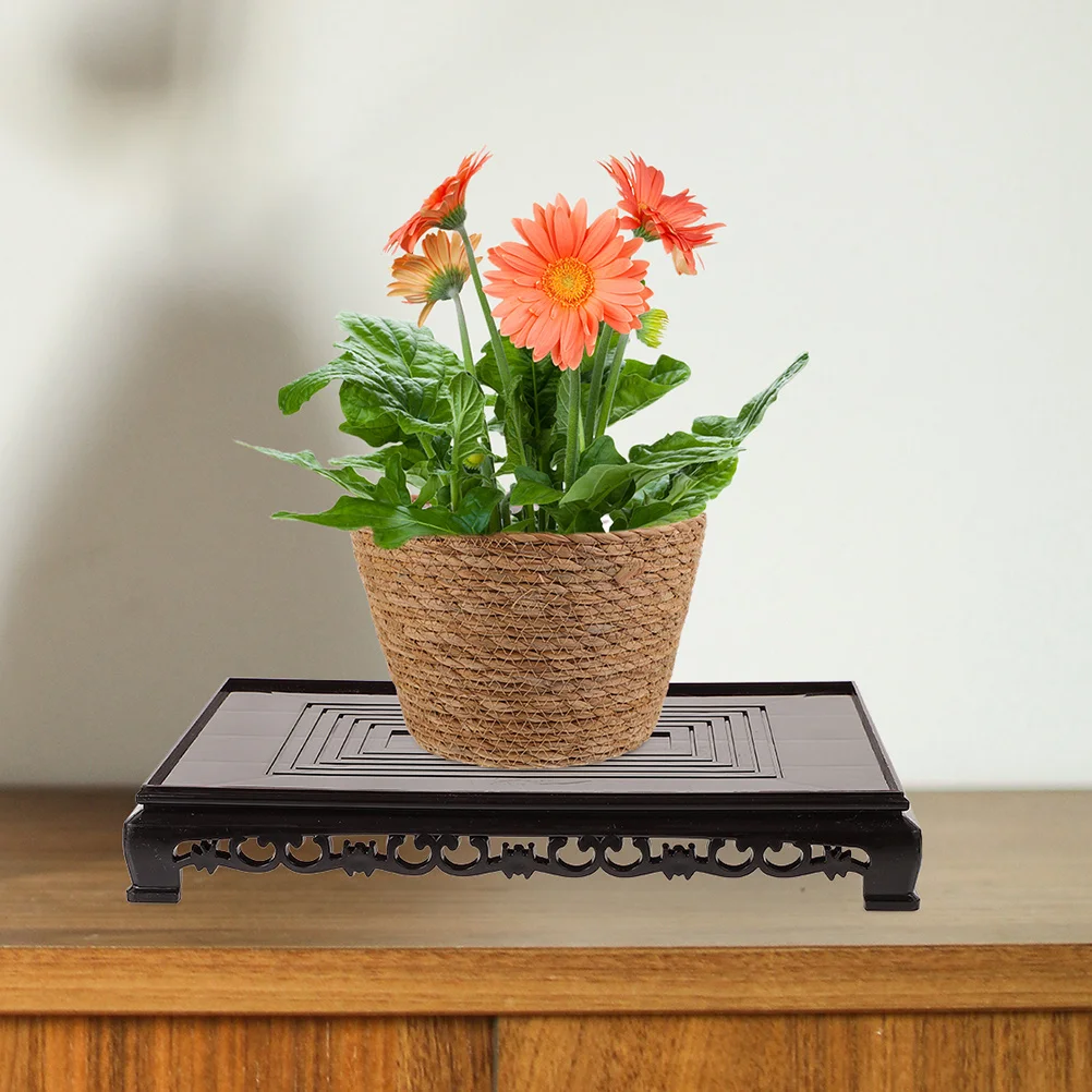 Plastic Plant Stand for Indoor Potted Plants Flower Pot Holder Display Shelf Craft Work Fish Tank Riser Modern Minimalist Home