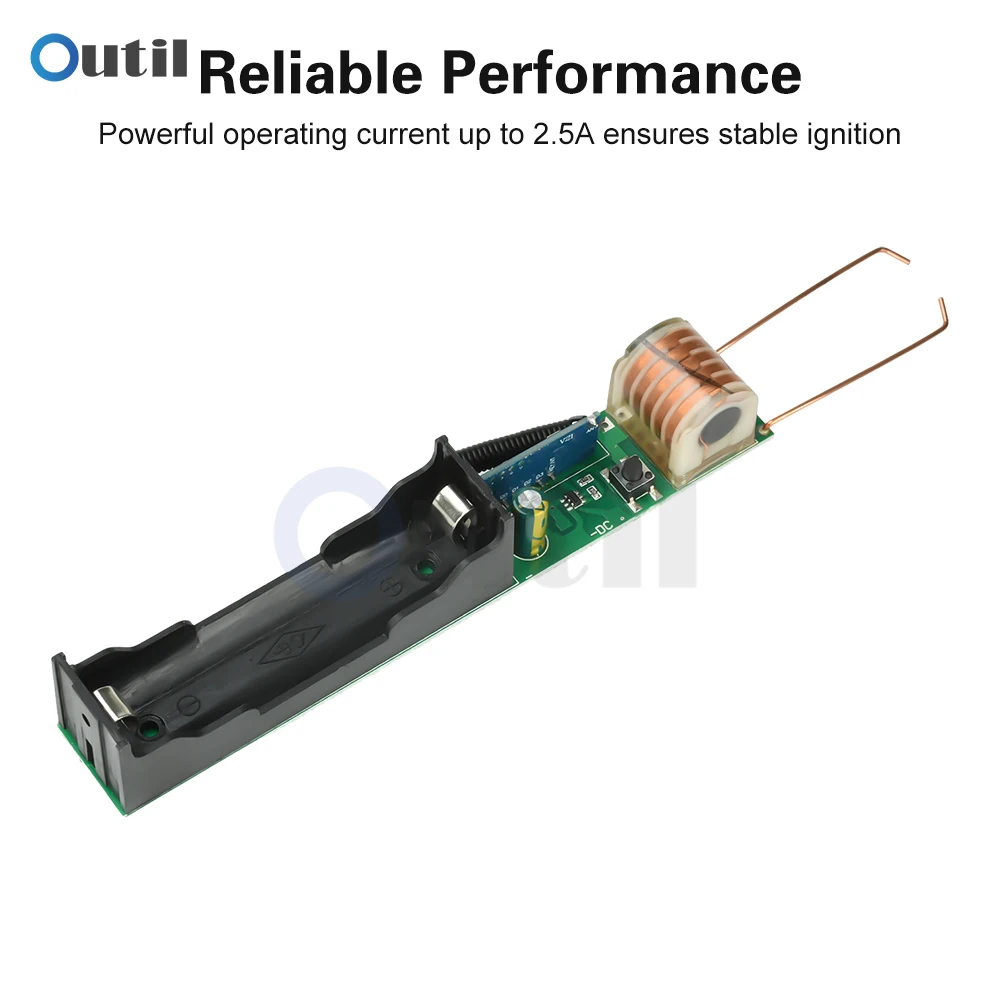 Modul Pengapian Jarak Jauh Generator Tegangan Tinggi dengan Kontrol Nirkabel 50M Konverter Peningkat Pelepasan Busur Stabil Output 15KV