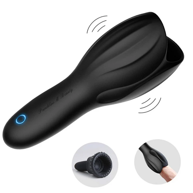 Exerciser Glans Stimulater Massager Penis Delay Trainer Mens Vibrator Male Masturbator Equipment Sex Toys For Men Adult Male