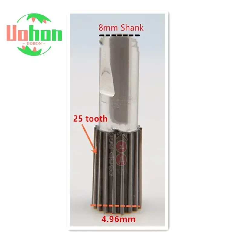 

Customized 8mm Shank Rotary Broaching Punch Head Tools