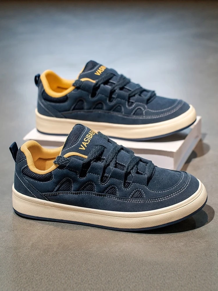 

Men's Bread Style Casual Shoes Spring Season Versatile Original Board Shoes Youth Waterproof Anti-slip Increased Sports Shoes