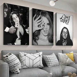 1pc-Pop Singer Star Lana Del Rey Poster Paper Print Home Living Room Bedroom Entrance Bar Cafe Art Painting Decor