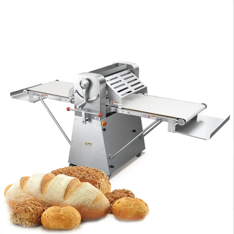 

Dough Sheeter Press Machine Bakery Equipment Pizza Pita Bread Pressing Roller Table Top Dough Sheeter