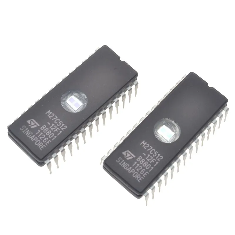 10pcs new ST M27C512-12F1 27C512 DIP-28 EPROM IC CHIPS Drive IC