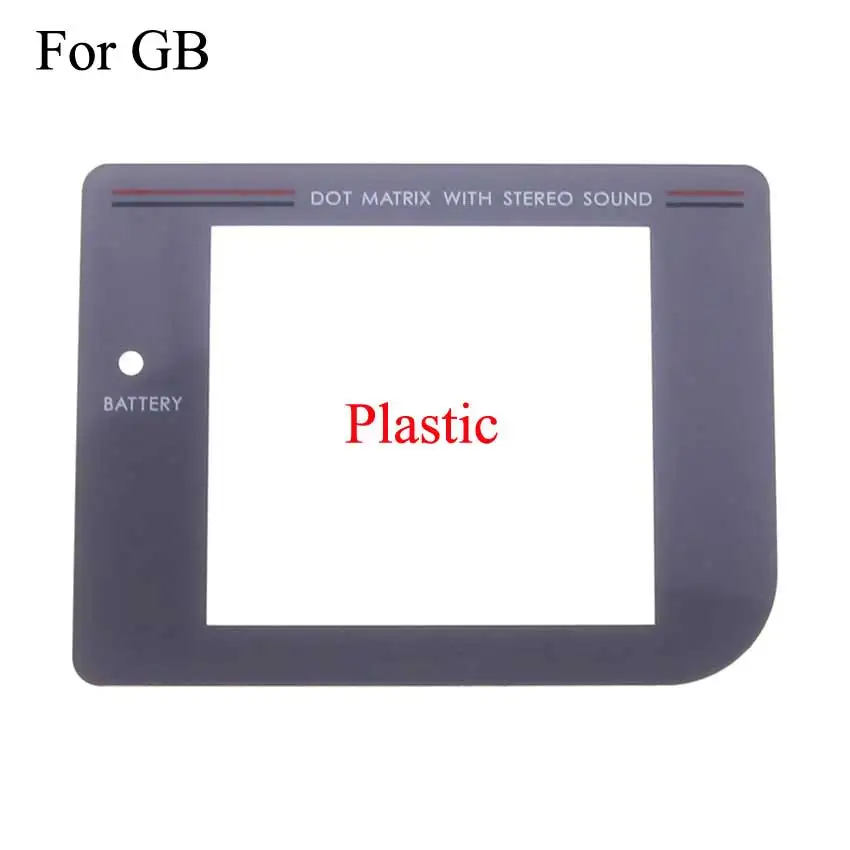 YuXi Plastic & Glass Screen Lens Cover For GB/GBC/GBA/GBA SP/GBP/GBL for Gameboy Color Light Glass Lens W/ Adhesive