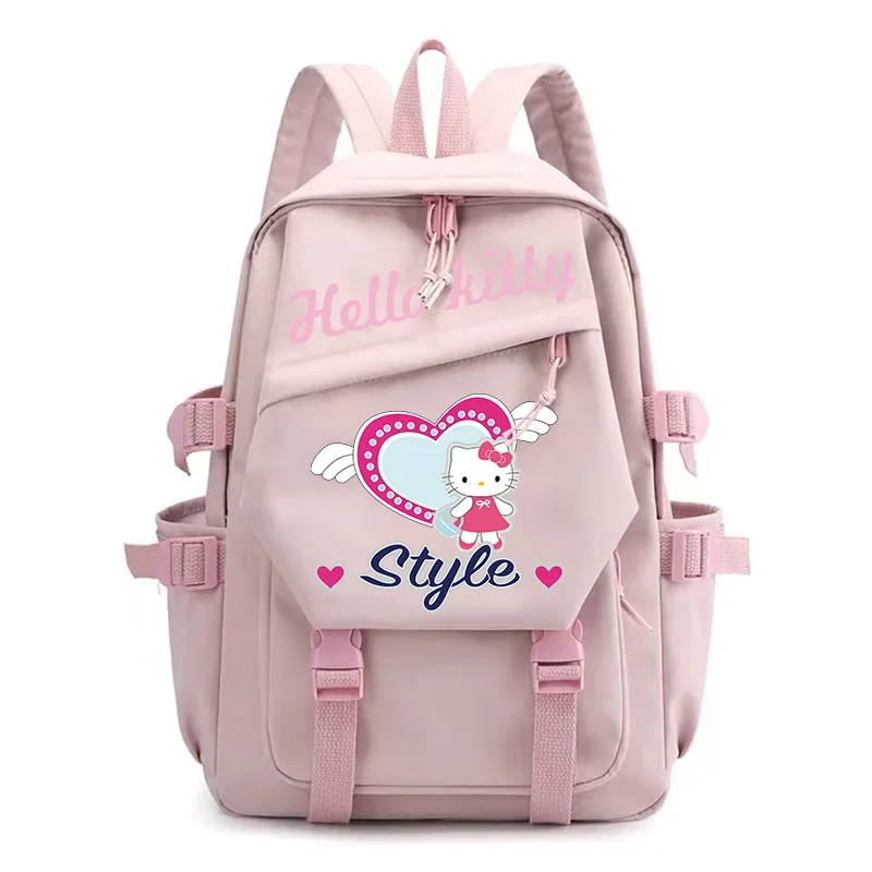 

Sanrio New Hellokitty Schoolbag Printing Lightweight Cute Cartoon Student Schoolbag Computer Canvas Backpack Female