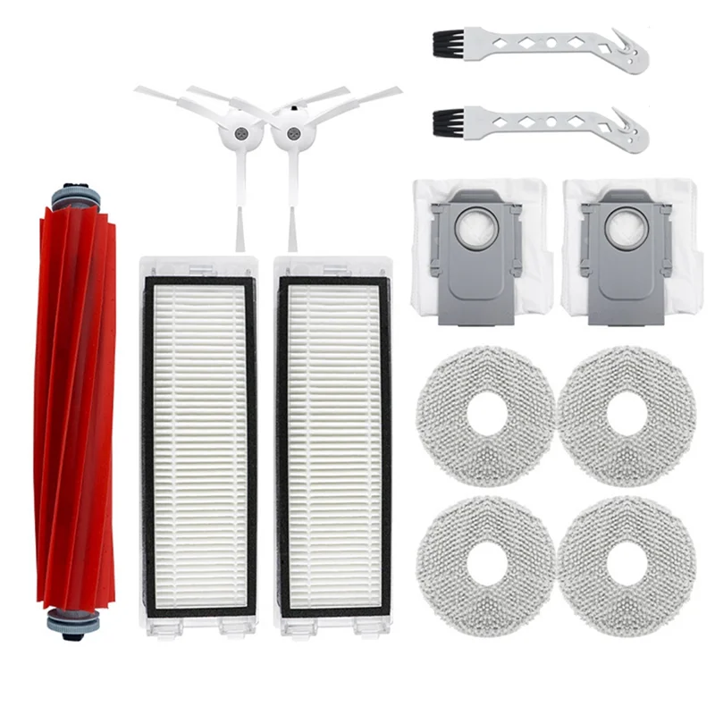 B99A-Sweeper Upgrade Kit For Roborock P10/Qrevo - Includes Main Brush, Filters, Side Brush, And Dust Bag