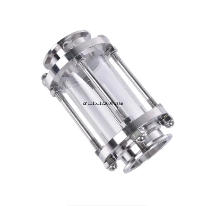 SUS304 Sanitary Tri Clamp Straight Through Pipeline Sight Glass Stainless Steel Quick Release Pipe Diopter