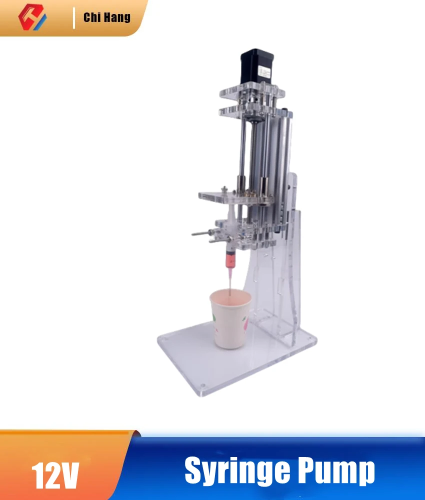 Injection Micro Pump Vertical Syringe  Injection Propulsion  Laboratory Liquid Drip Machine High Thrust