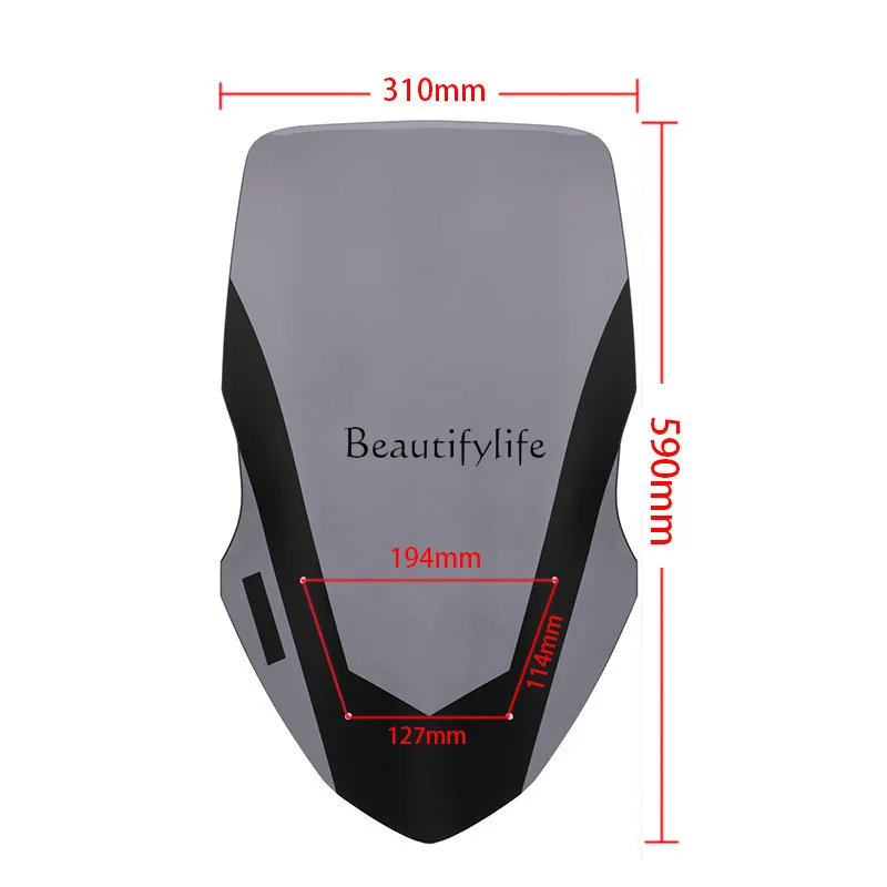 

yj22For 155NMAXL1 2516-18 front windshield motorcycle heightened glass deflector