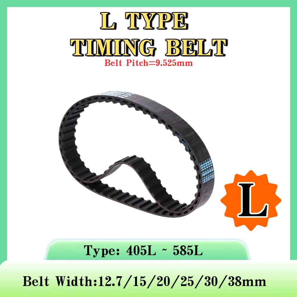 L Timing Belt  405L to 585L Width 12.7mm 15mm 20mm 25mm 30mm 38mm L Rubber Belt L Synchronous Belt Closed Loop Belts