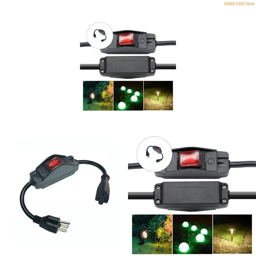 K1AE Heavy Duty Outdoor Waterproof Extension Cord 16A 250V 3 Prong Extension Cord
