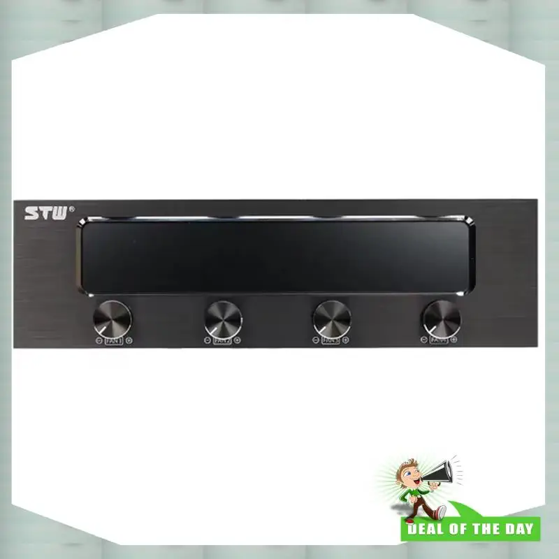 24-Hour Delivery STW 4 Channel Speed Control Adjuster Fan Controller Multi-Function LCD Cooling Front Panel For PC CPU