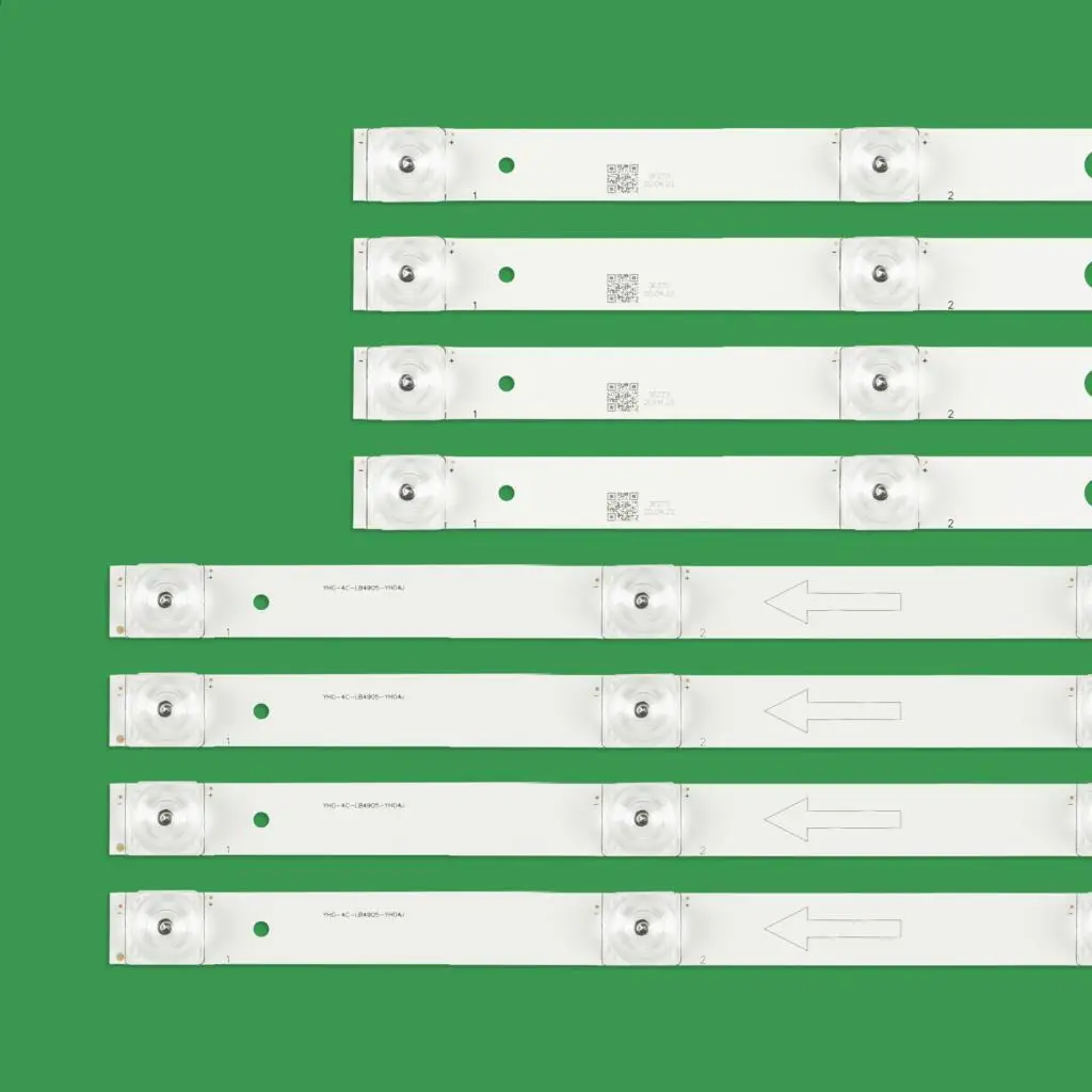 8pcs LED backlight 9leds for Toshiba 49U67EBC TCL 49A660U THOMSON 49UC6406 49D2900A/B 49HR330M05A0/B0 4C-LB4905-HR01J LVF490CS0T