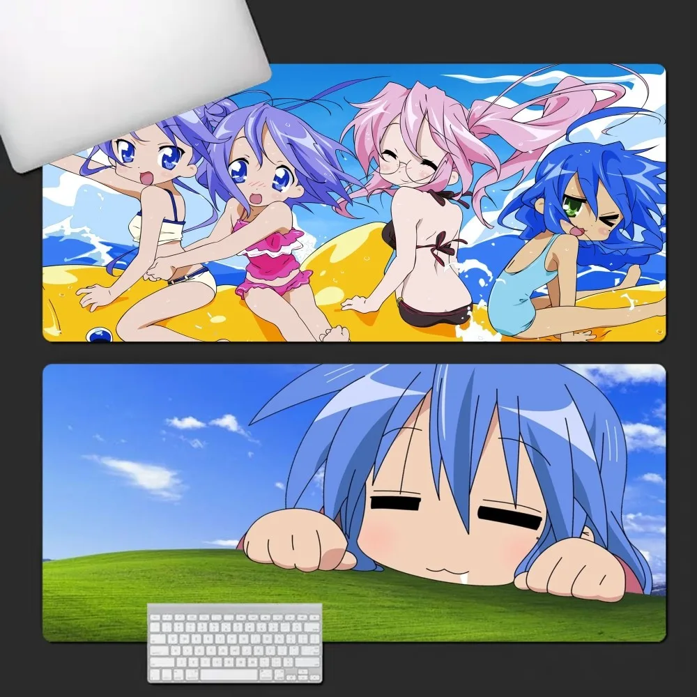 

Lucky Star Retro Anime Fashion Unique Desktop Pad Game Mousepad Size For Customized Mouse Pad For CS GO PUBG