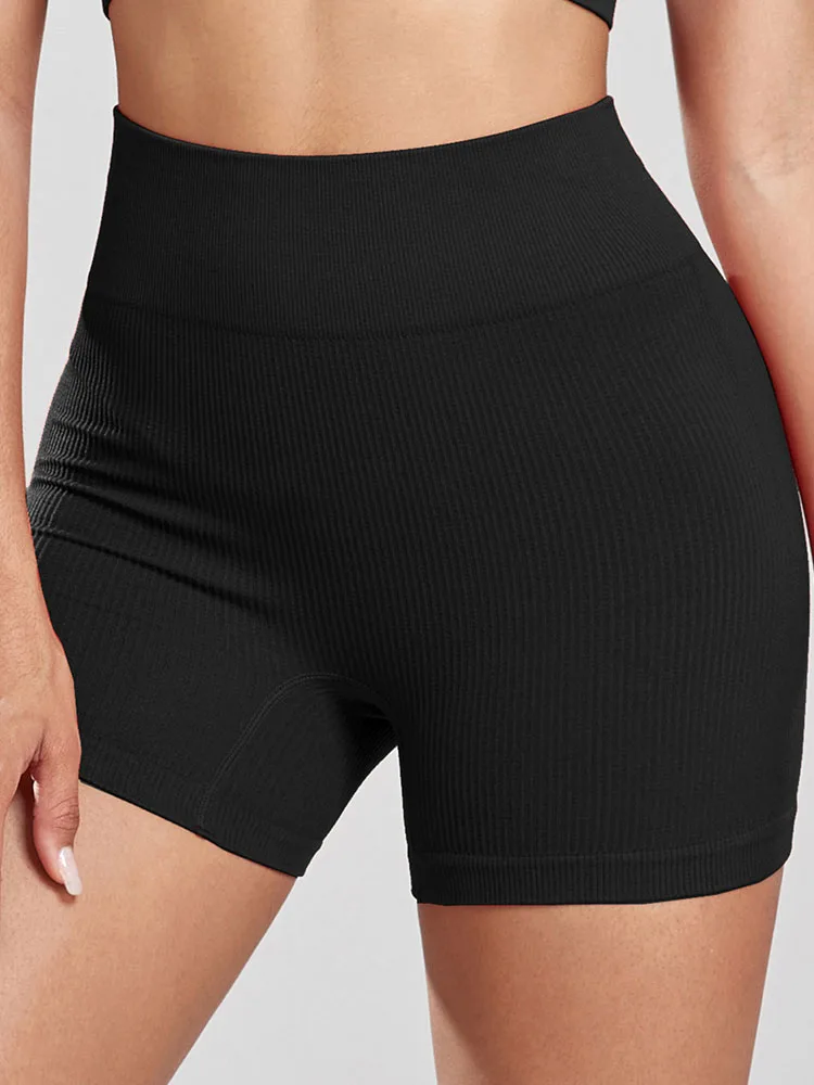 Svokor Workout Fitness Shorts Naadloze Biker Shorts Vrouwen Hoge Taille Vrouwelijke Kleding Push Up Korte Elasticiteit Ademend