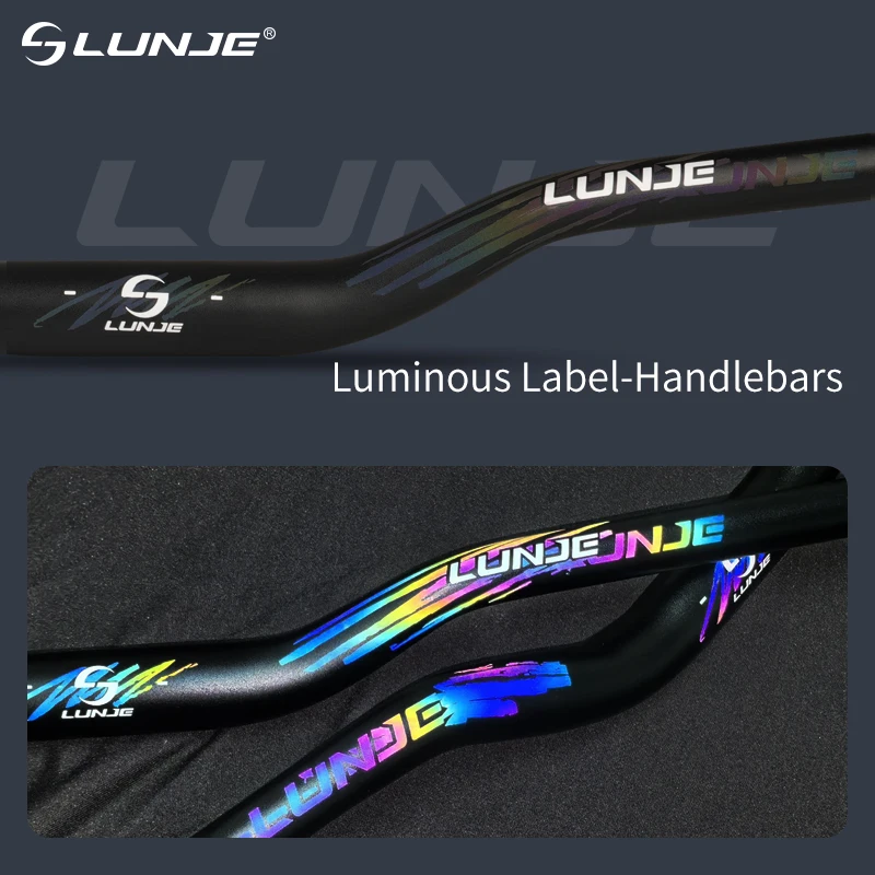 LUNJE المقود 780 مللي متر سبائك الألومنيوم الجبلية المقود 31.8 ابتلاع مقود مع علامات عاكسة 35/55/120 مللي متر ارتفاع