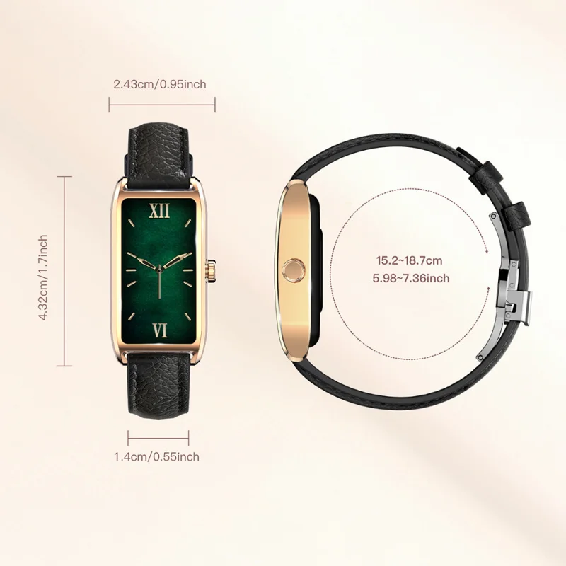 2025 Fashion Smartwatch Women Shock Alarm Clock Voice Call Custom Wallpaper Watches Sports Monitoring Bracelet