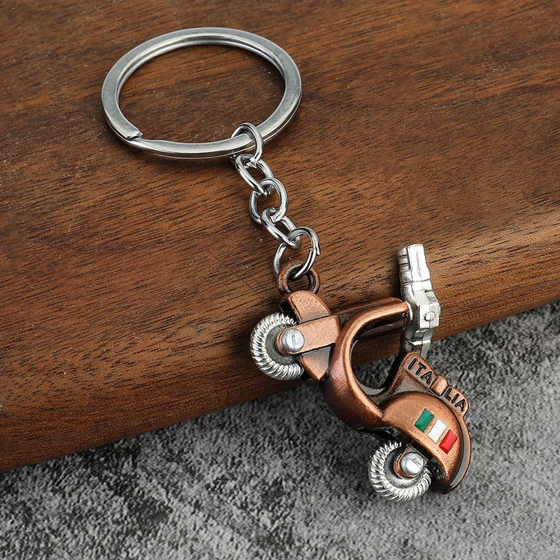 Fashion Keychain Stylish 3D Motorcycle Scooter Car Key Chains Keyfob Classic Electric Cars Keyring Pendant Unisex Gift