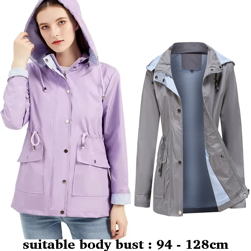 

Высококачественный кардиган с капюшоном, плащ для женщин, большие размеры, новая повседневная одежда на осень-зиму 2025 года - черный, серый, фиолетовый