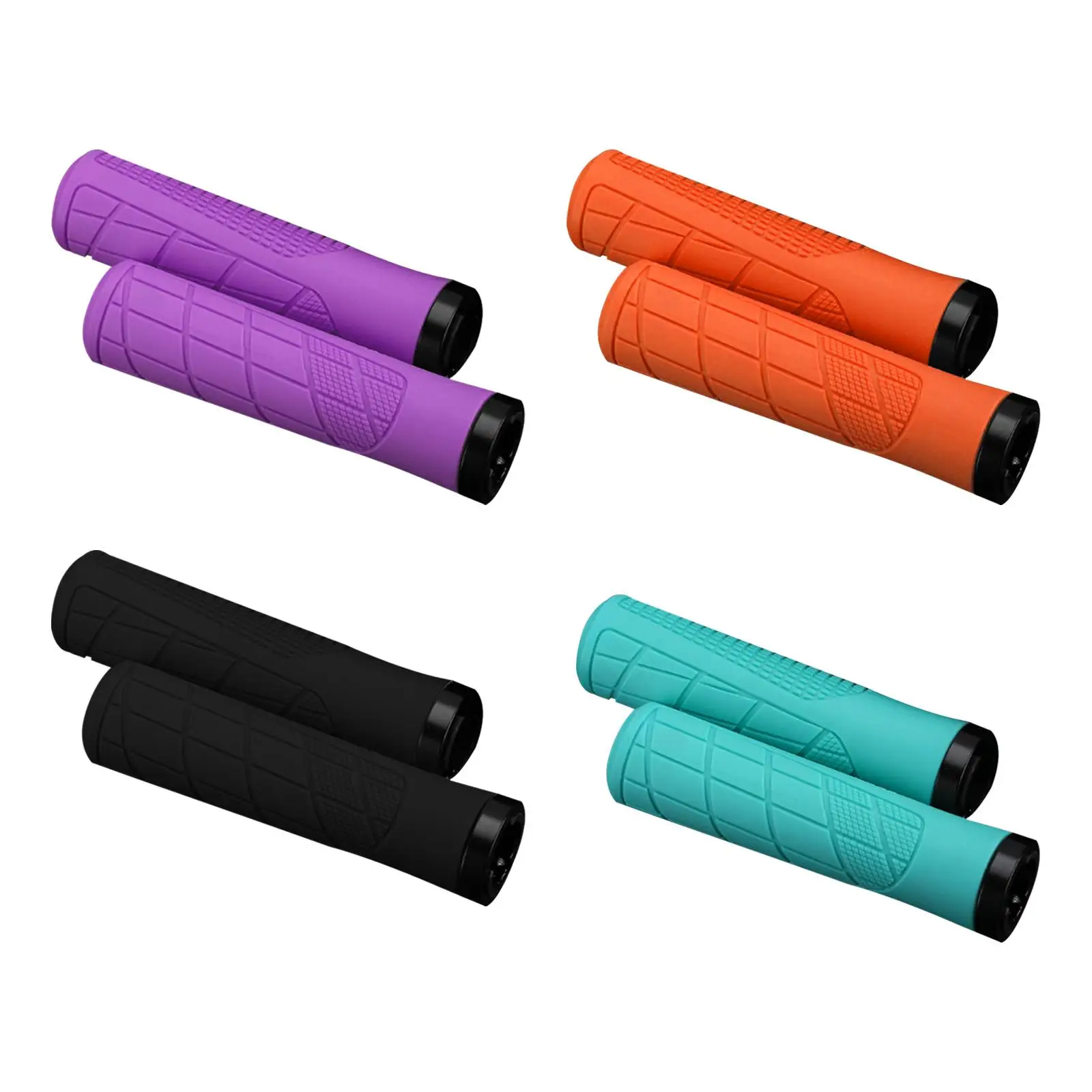 2 Pieces Bike Handlebar Grips Bicycle Handle Bar Grips for Sports Road Bikes