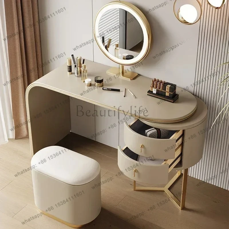 

X4 Modern simple telescopic dresser Solid wood dressing table Complete makeup table Light luxury dresser Designer dresser