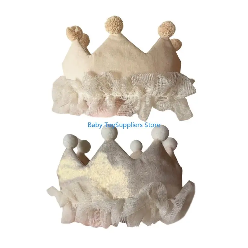

R1WF Baby Party Hair Band Crown Headband Soft Breathable Fabric Party Decorations
