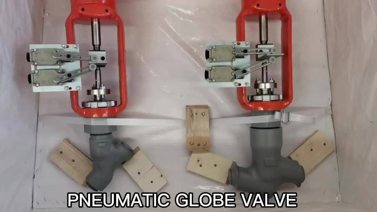 Globe Valve 2 Way Control  Stop 4'' 2500 Class Direct Gas Electrical Actuation  Actuator Y Type Shut Globe Valve