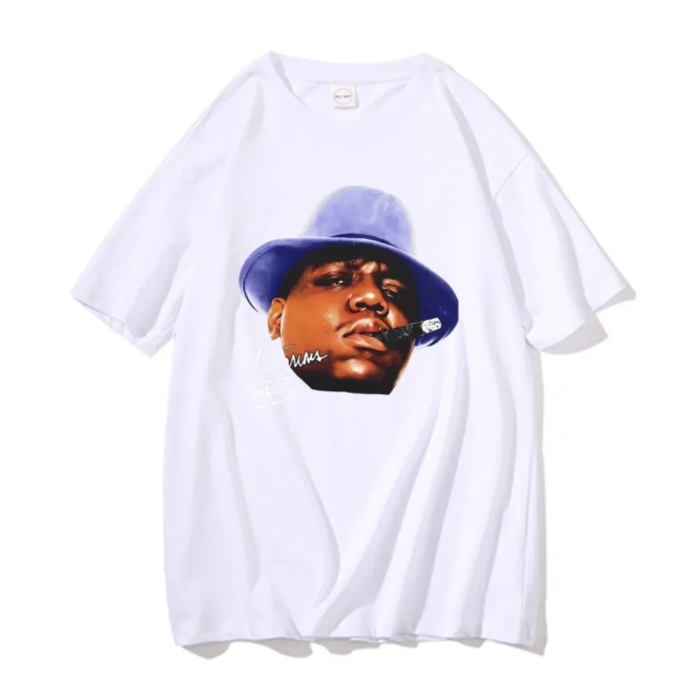 The Notorious Big Hip Hop Oversized T Shirt Biggie Smalls Print Tees Tops Men Trend Vintage Tshirt Men's Fashion Summer T-shirt