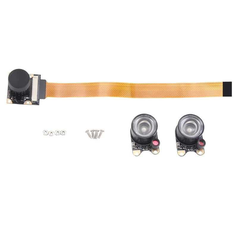 For Raspberry Pi 5/Zero/2W/W Camera Day And Night Vision Adjustable Focus Module, OV5647 5MP 1080P 160° Viewing Angle 1 SET