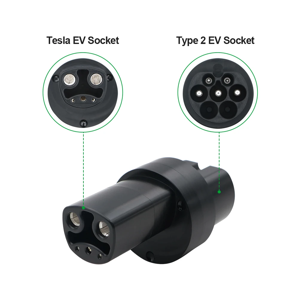 ISIGMA Type 2 To Tesla Adapter AC/DC charging adapter use for Tesla Type2 to Tesla Adapter