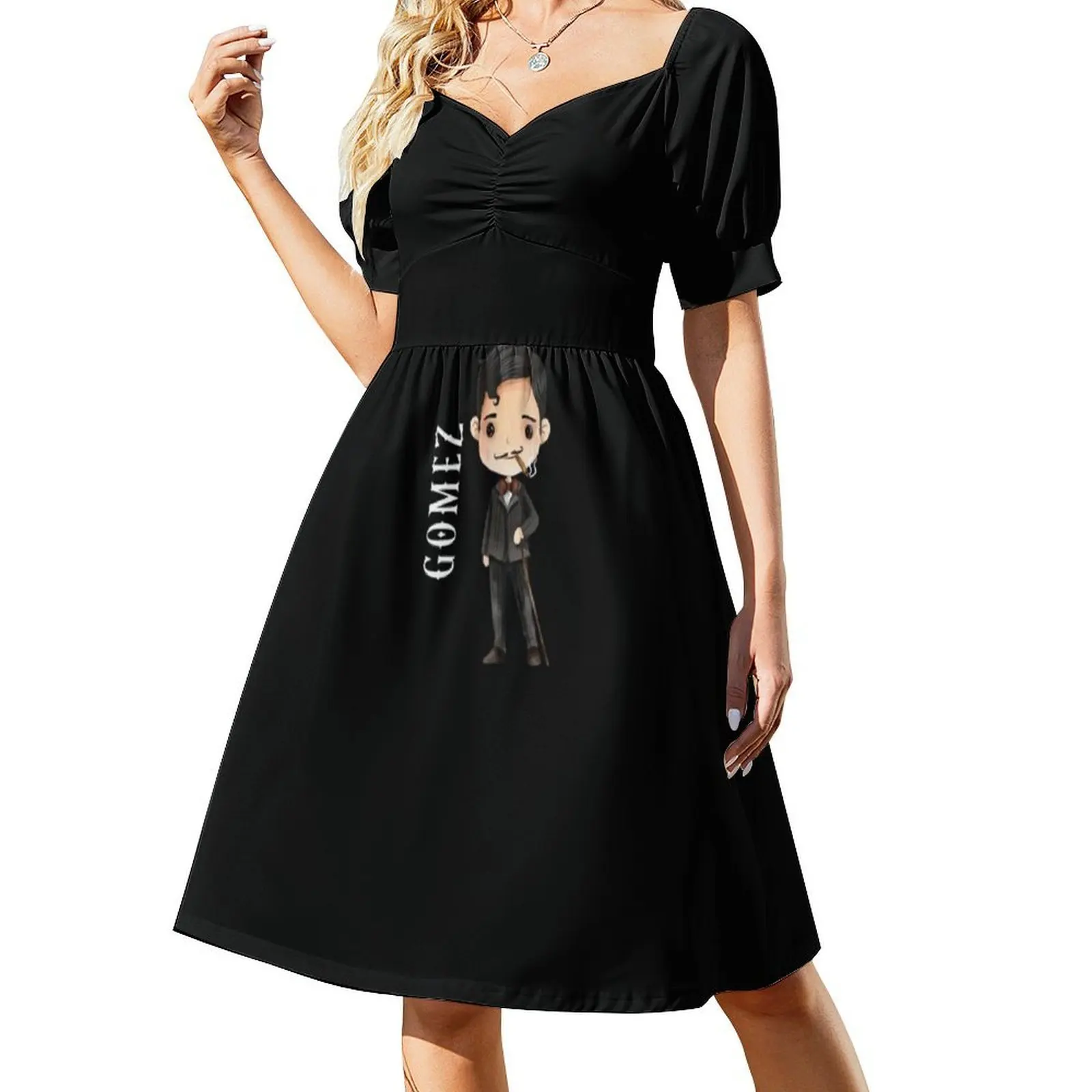 Gomez From The Korean Style Casual Dress For Women Simple Daily Office Lady Dresses Wednesday Addams Gomez Addams The Women's