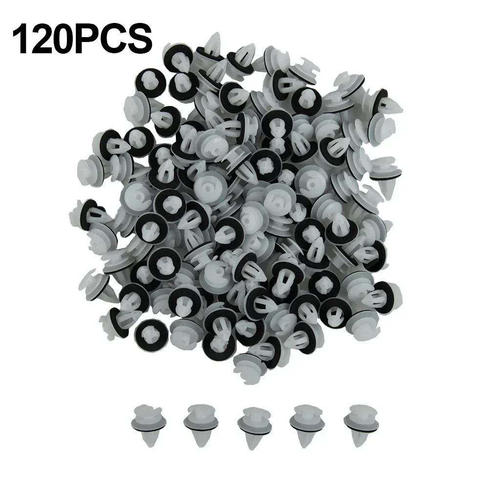 New High Quality Practical Car Door Clips Set Panel White 120pcs Accessories Fasteners For BMW BE36 E38 E39 E46
