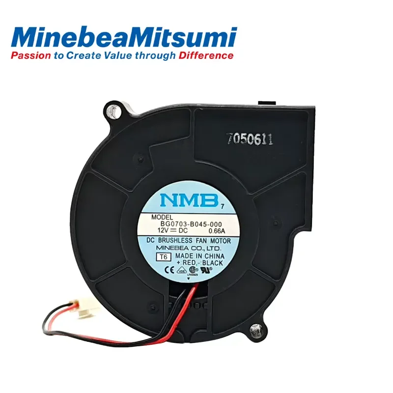for NMB 7530 Blower 12V 0.38A 0.66A Silent Gale Centrifugal Turbine Projector Cooling Fan for BG0703-B044-000