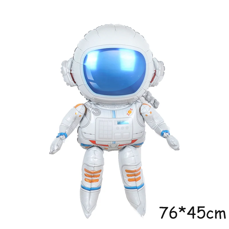 Space Theme  Astronaut Foil Balloon Rocket aircraft Spaceship Galaxy Helium Balloons Birthday Party Decor