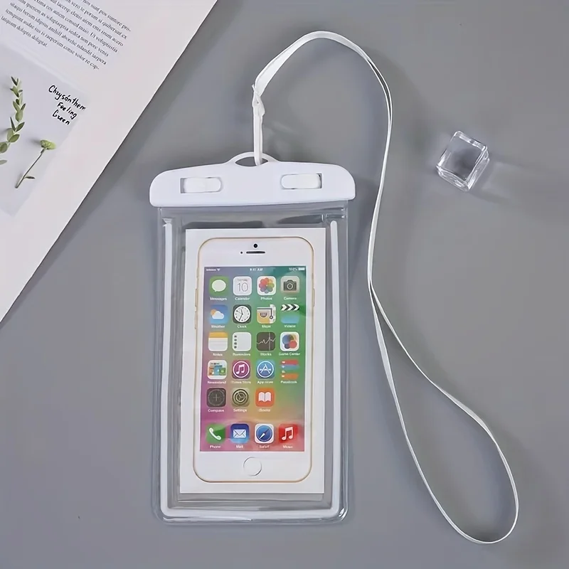 Mobile Phone Waterproof Bag, Swimming Takeout Hanging Neck Mobile Phone Bag,  Screen Lanyard Mobile Phone Bag