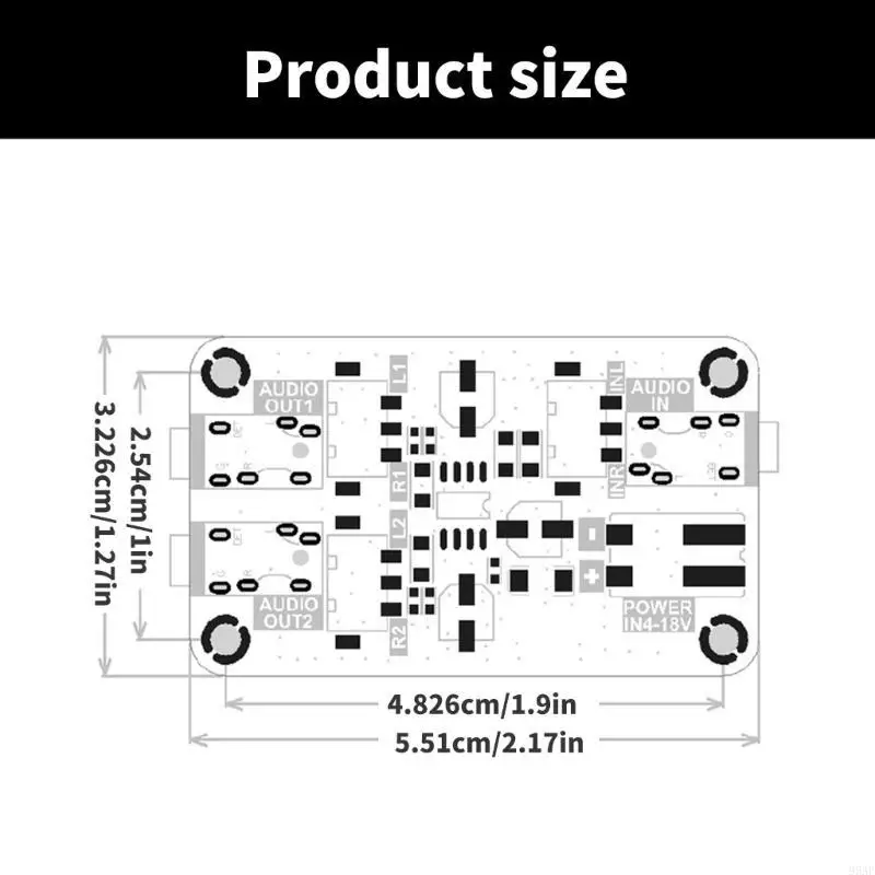 95AF SO Auditory Isolation Module Circuit Board Common Ground Amplifiers Board