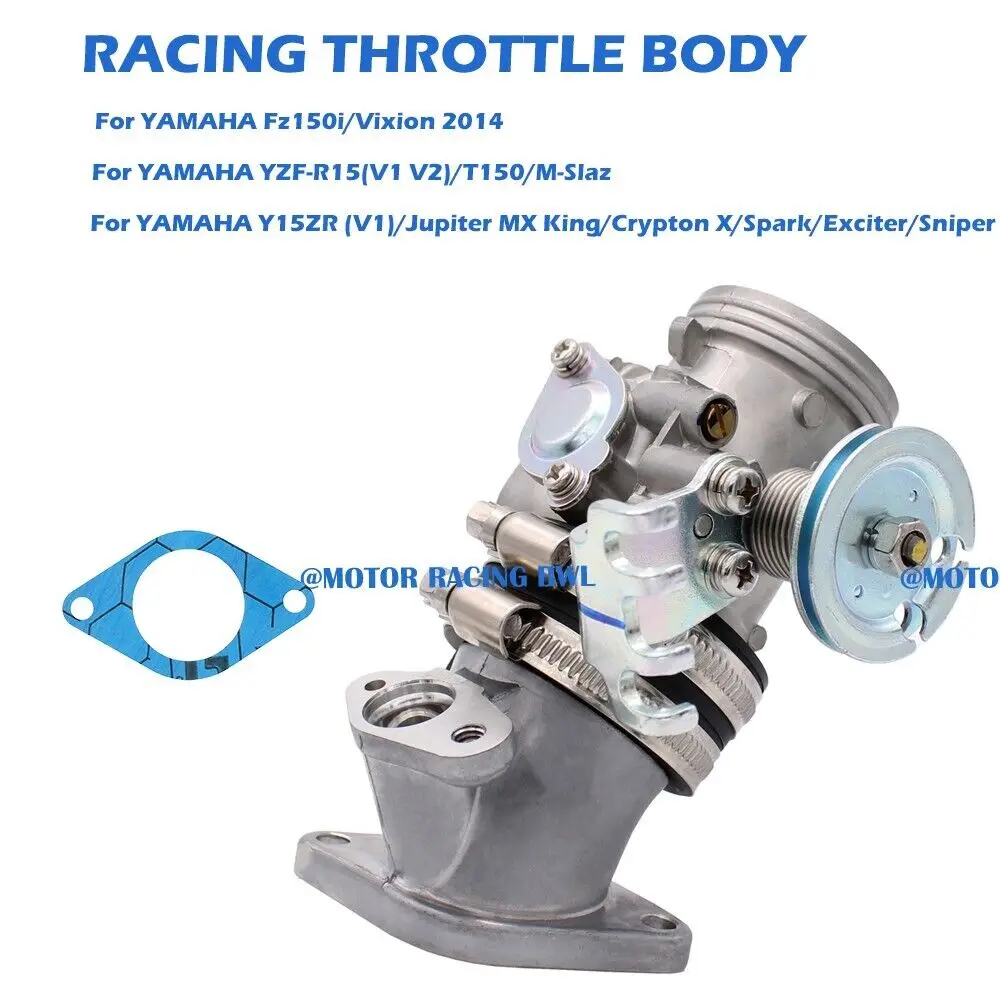 Wlot korpusu przepustnicy wtrysku paliwa 32 mm dla YAMAHA YZF-R15 V1 T150 FZ150i Y15ZR