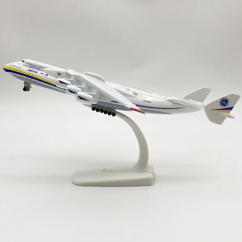 20cm Alloy Metal Soviet Union Air ANTONOV 225 An-225 Mriya WORLD BIGGEST CARGO Airplane Model Plane Diecast Aircraft Wheels